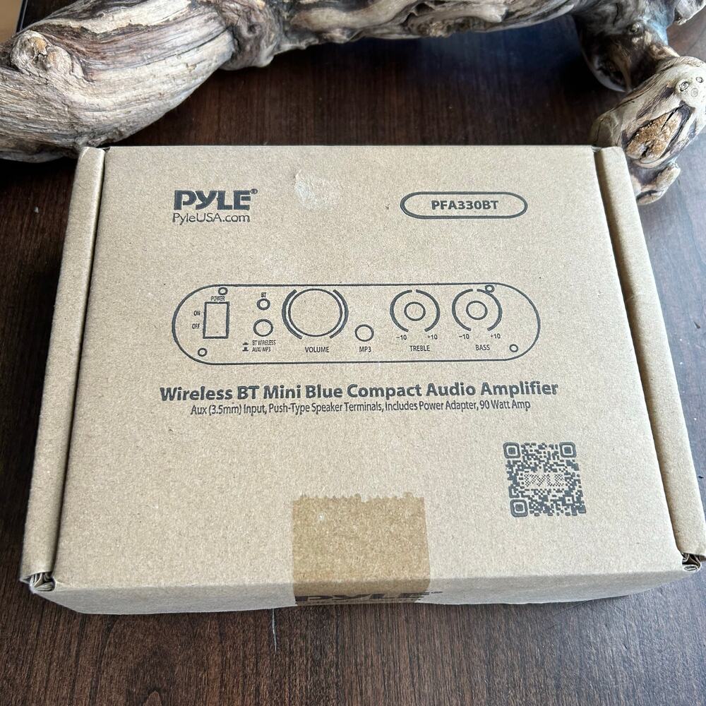 New Pyle PFA330BT Wireless BT Mini Compact Audio Amplifier